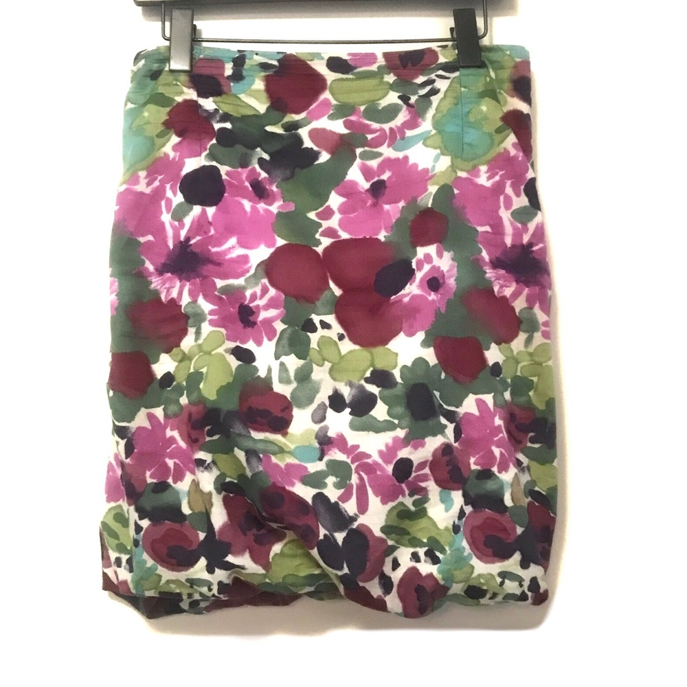 Flower Print Balloon Skirt - Size S
